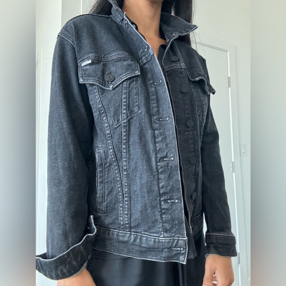 MOTHER Black Denim Jacket